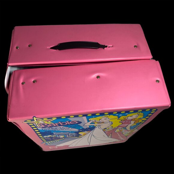 Vtg 1977 Barbie Fashion Doll Trunk Storage Carrying Case Superstar Dresses Image - Picture 2 of 11